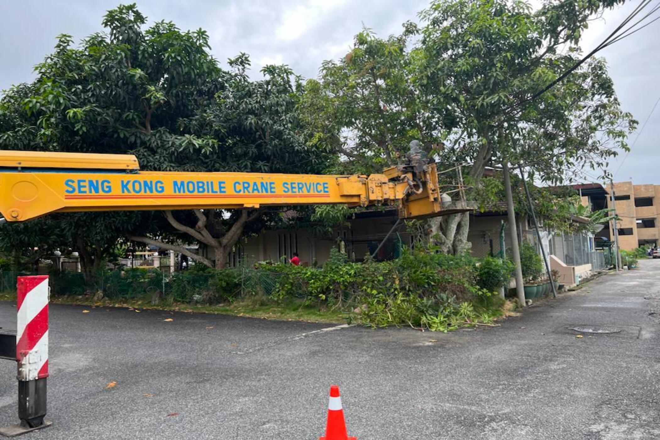 MENURAP JALAN DI TAMAN SERAI PERMAI 3